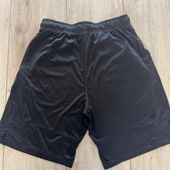 Nike Shorts Men Medium Black Swoosh Athletic Gym Fitness Dri-Fit - Picture 5 of 7